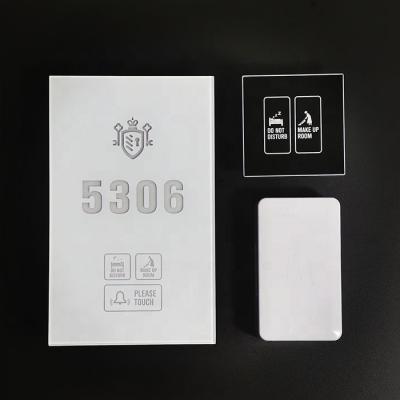 China Modern Smart Hotel Lock System Hotel Access Lock Room Number Dnd Sign Plate for sale