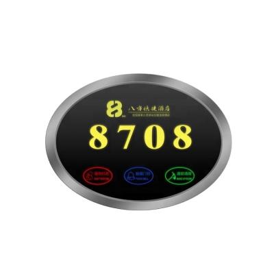 China Modern Hotel Room Sign Hotel Electronic Touch Screen Door Plate With Do Not Disturb / Hotel Room Number Signs for sale