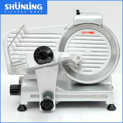 China Hotels 280w Electric Frozen Semi-automatic Industrial Meat Slicer Machine 220mm for sale