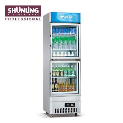 China Single-Temperature Supermarket Open Direct Beer Vertical Refrigerated Display Cabinet for sale