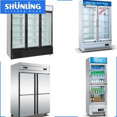 China Single-temperature R134A Commercial Vertical Beer Cooler Display Refrigerated Supermarket Showcase for sale