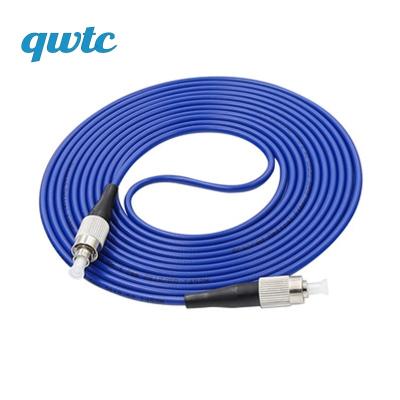 China FTTH Manufacturers Supply FC UPC APC FC-FC Ftth Indoor Outdoor Simplex SM 2 Meters Prevent Rat Bit Cable Armored Fiber Optic Patch Cord for sale