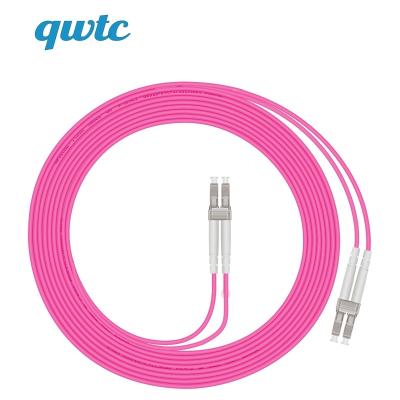 China FTTH Factory Indoor Outdoor Customization LC/UPC to LC/UPC Data Transmission 3.0mm FTTH MM OM4 Multimode Duplex Indoor Fiber Optic Patch Cord for sale