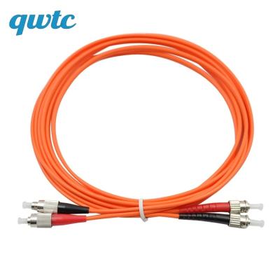 China Best Factory Price Indoor Outdoor FTTH St To FC UPC APC Multimode Duplex Cable Fiber Optic Patch Cord APC 2.0mm/3.0mm Body OM1/OM2 2 for sale