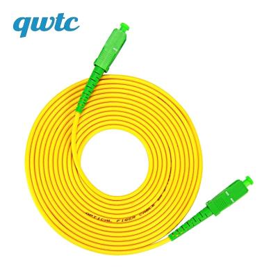 China FTTH SC/APC indoor outdoor factory direct to SC/APC SM singlemode simplex fiber optic patch cord 1m/2m/3m/10m LSZH for sale