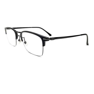 China Fashionable Ultem and Stainless Steel High Quality Glass Optical Frames Rimless Eyeglasses Frames for sale