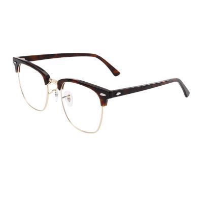 China Reading Glasses For Reading Glasses Customized Fashion Acetate Metal Opticl Eyeglassesa Frame Glasses For Men for sale