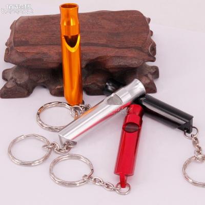 China Sports .camping Baichaoli 12*62 aluminum alloy color whistle for sale