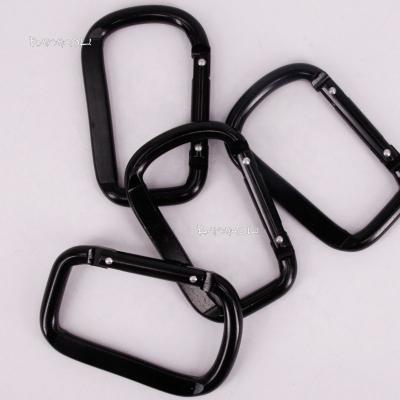 China Aluminum Alloy BaiChao 8# Square Squash Double Rivet Carabiner Aluminum Alloy Hooks for sale