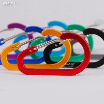 China BAICHAOLI 5 D Heavy Industry Flat Wire Buckle Aluminum Alloy Many Colors Carabiner Hooks for sale