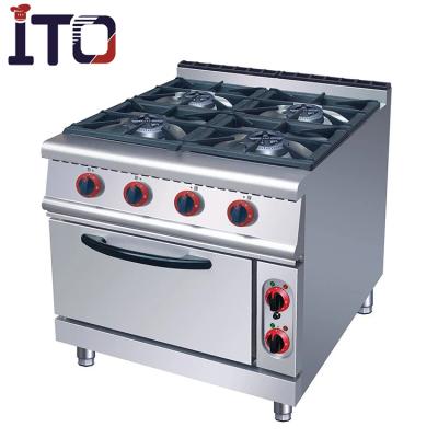 China Other G905 Heavy Duty Cooking Equipment , 4 Burner Commercial Gas Stove With Oven for sale