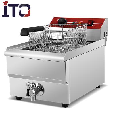 China Factory Factory Worktop 161V Cheap Electric Fryer E-F 100% Deep Fryer With 12 Liters for sale