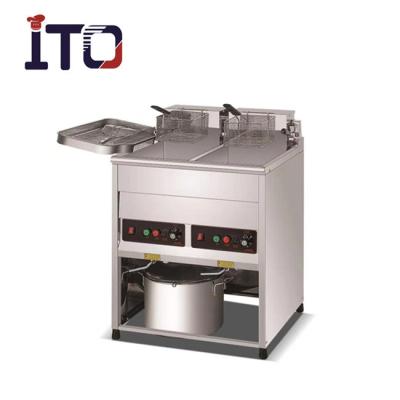 China BD-20LEUW Temperature Control Fried Chicken Fryer Machine /KFC / Automatic Free Standing Deep Potato Chip Fryer for sale