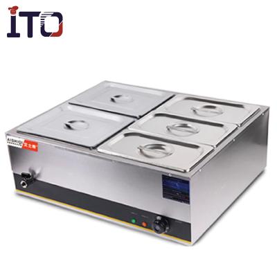 China 100% Manufacture ASQ 5 Kitchen Equipment Stainless Steel 5 Tanks Electric Bain Marie /Food Heater Bain Marie for sale