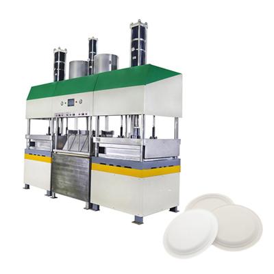 China Manufacturing Plant Machine to Low Cost Make Disposable Plates Sugarcane Pulp Tableware sugarcane pulp plate making machine for sale