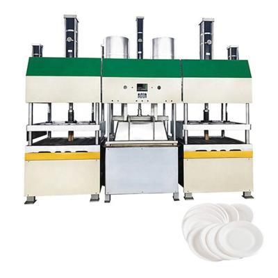 China Manufacturing Plant Semi Automatic High Quality Biodegradable Tableware Paper Plate Cup Lunch Box Machine Production Line for sale