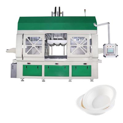 China Biodegradable Pulp Molding Paper Bagasse Factory Disposable Sugar Cane Food Take Out Food Bowl Plate Making Machine Production Line for sale