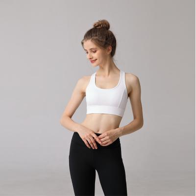 China Fashionable Multi Size Breathable Women's Top Design Fitness Yoga Jogging Solid Color Sports Bra for sale