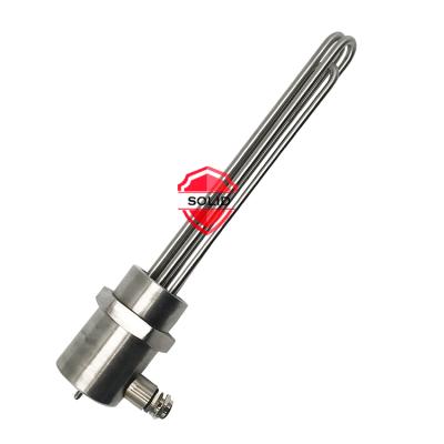 China Water Heater Electric Boiler Tubular Immersion Flange Heater With Thermostat for sale