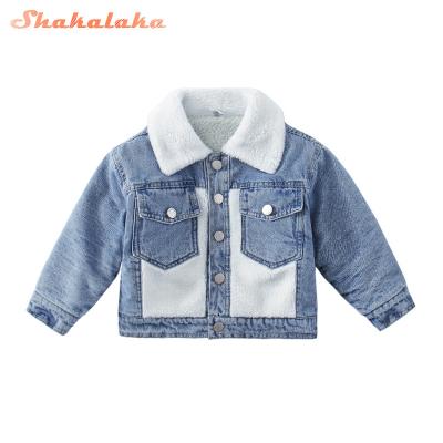 China Anti-wrinkle denim jackets for kids custom service kids clothing spring kids jeans jacket wholesale boys jeans for sale