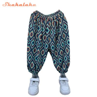 China Children's Autumn Thin Trousers Harem Pants Summer Breathable Children's Trousers Boy Girl Child Casual Pants for sale