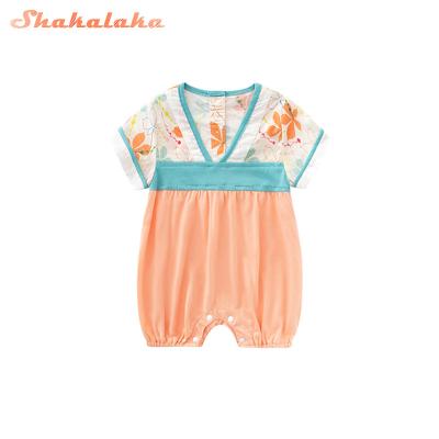 China Summer Viable Boutique Babies Romper Newborn Baby Clothes Cute Baby Bubble Canvas Rompers for sale