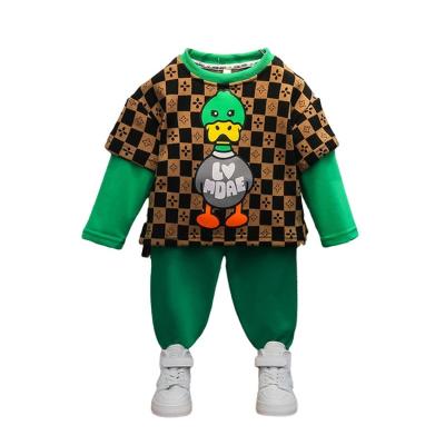 China Casual Factory Direct Kids Suit Set 2 Pcs Children Cotton Clothes Boys Suits Baby for sale