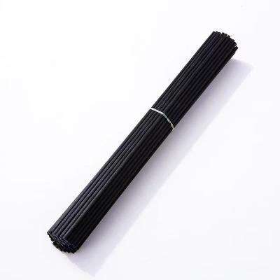 China Viable Black Scent Air Freshener Reed Diffuser Aroma Stick Wick Solid Fiber Stick for sale