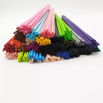 China Free Sample Reed Diffuser Sticks Home Reusable Colored Fiber Stick Tubular Reed Diffuser for sale