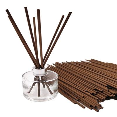 China Sustainable Home Fragrance Reed Diffuser Dark Brown Color Fiber Stick for sale