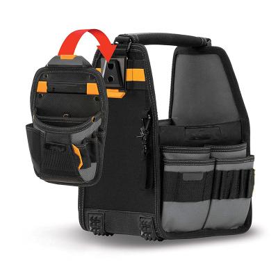 China Functional tool bag with 31 pockets and loops, rivet reinforcement, Extreme-duty hammer loop for sale