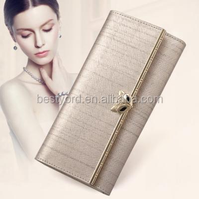 China Fashion Wholesale Women's High Quality Genuine Leather Wallet Adapter for sale