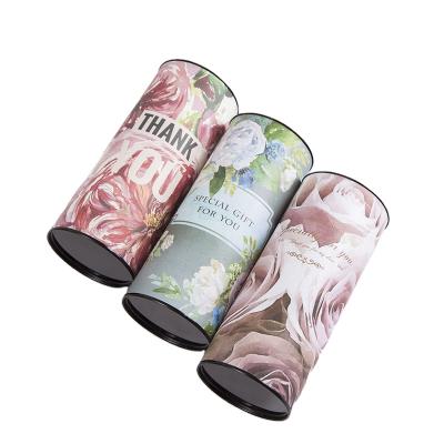 China Recyclable Custom Design Round Shape Paper Box Tea Packaging Box for sale