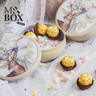 China Bridesmaid Gift Box Factory Wholesale Creative Wedding Gift Tinplate Candy Box Bridesmaid Gift Box for sale