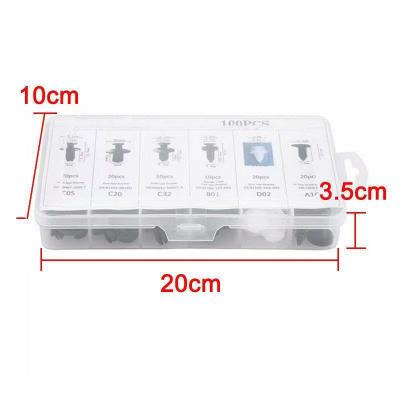 China Automotive Parts Car Fastener Clips Sets, Universal 100PCS Clips Trim Bumper Retainer Clips Plastic Fastener With 5 PCS Removal Tool for sale