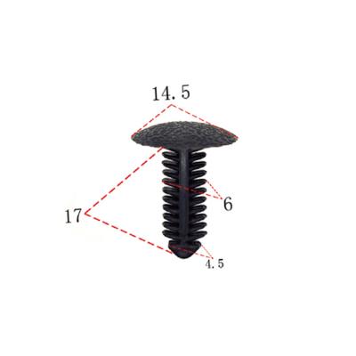 China Automotive Parts Christmas Tree Clips Auto Spring Clip Rivet Clip Auto Plastic Fastener PE Plastic Bags 100pcs/bag High Quality for sale