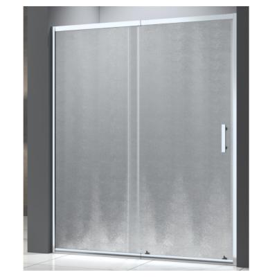 China EUROPEAN Factory outlet: 2023 Shower door with one sliding panel and one fixed panel,fabric /rat/clear/grey glass for sale