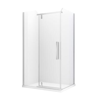 China EUROPEAN Chrome finished framed tempered glass shower partition sliding door for sale