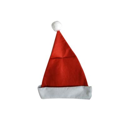 China Wholesale Traditional Classic Christmas Santa Hats Kids Adult Nonwoven Felt Hats for sale