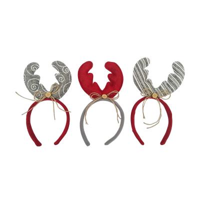 China Cooperation Felt Welcomed OEM/ODM Christmas Party Kids Loving Antler Christmas Headband for sale