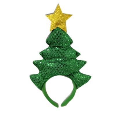 China Felt Christmas Headband Christmas Holiday Tree Decorations Headband Accessary for sale