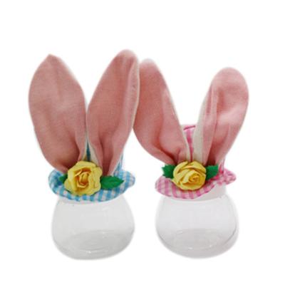 China Customized Faceless Felt Easter Bunny Decor Rabbit Candy Jar Easter Bunny Kids Gift Ornament For Easter Decoration for sale