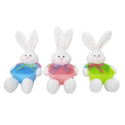 China Wholesale Felt Easter Bunny Basket Rabbit Factory Direct Beauty Rabbit Gift Candy Egg Holder For Easter for sale