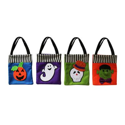 China Halloween Felt Bags Wholesale Halloween Candy Treat Bags for sale