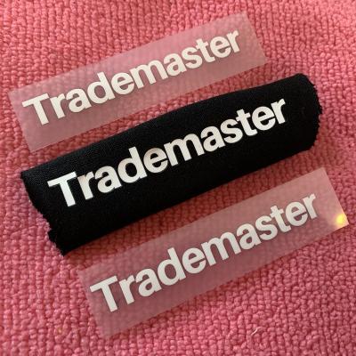 China Viable Washable Single Logo Thermal Transfer Label, Brand Logo Iron On Transfer Label For Bags for sale