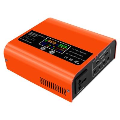 China Wholesale 300w 600w 12v 24v to 220v digital display all-in-one 220 volt solar inverters with backup power supply outlet HWDY-316 for sale