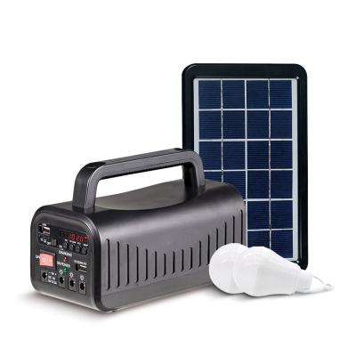 China Small Portable Home Mobile Solar Panels Home Igniting Energy Power Generation System With Led Radio for sale