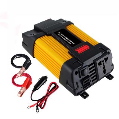 China 2022 hot sale price 300w 500w dc 12v to ac 220v car power inverter with Usb plug port HWDY-246 for sale