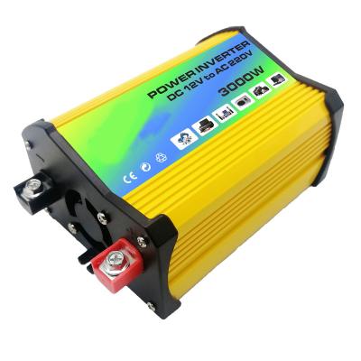 China 2022 hot sale price 300w dc to ac 12v 220v car power converter inverter with socket double usb port HWDY-248 for sale