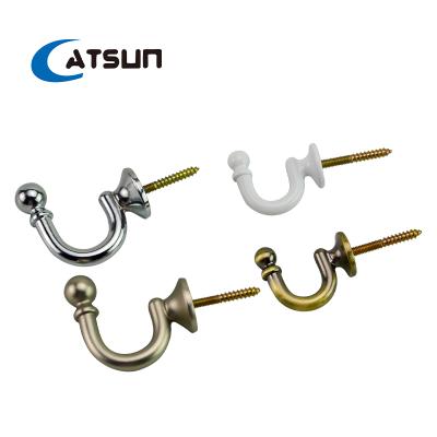 Chine CATSUN Factory Home Decor Aluminum Alloy Curtain Tieback Durable Curtain Barriers Accessories Curtain Hooks à vendre